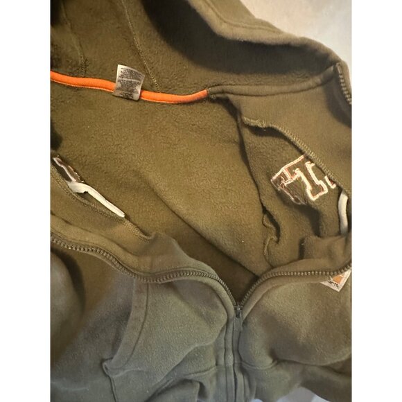 Carhartt Olive Green Toddler Hooded Zip-Up Jacket 4T Cotton/Polyester Blend - Picture 7 of 7